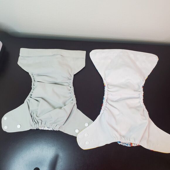 Cloth Diaper LOT 5 OS Pocket Diapers Mixed Brands Fixer Lot Relaxed Elastics - Picture 4 of 12